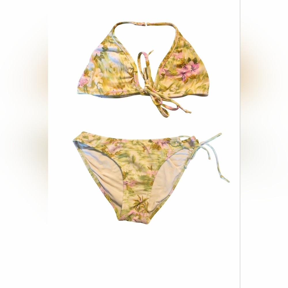 Vintage 2piece  Y2K Roxy By Quicksilver Triangle Bikini